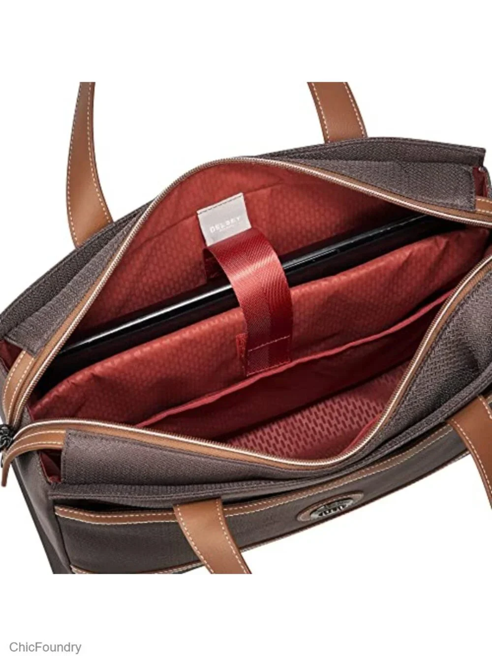 Eco-Friendly Recycled Polyester Travel Shoulder Bag with Laptop Sleeve Pocket